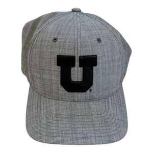 Gray Cap with Block U Logo, University of Utah Union